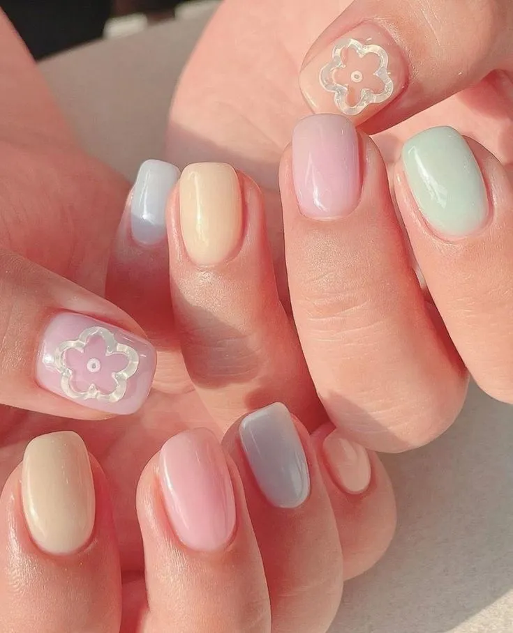 Nail hè pastel - nét đẹp dịu dàng
