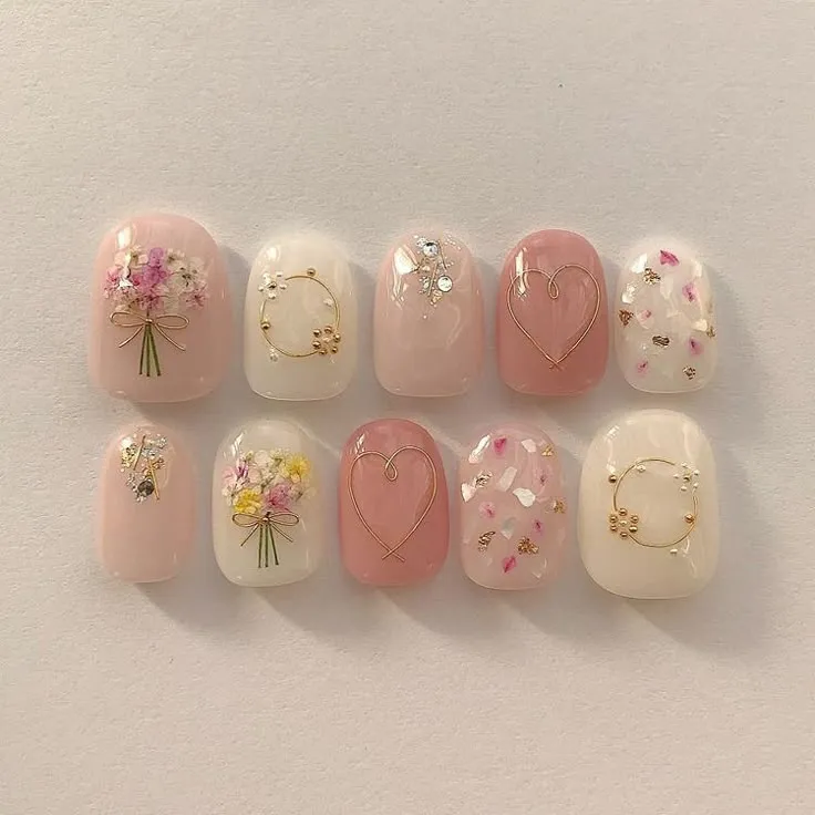 Nail hoa nhí Hàn quóc, tinh tế