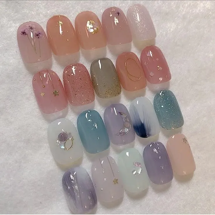 Mẫu nail jelly trong suốt tươi mới, hot trend hè 2025