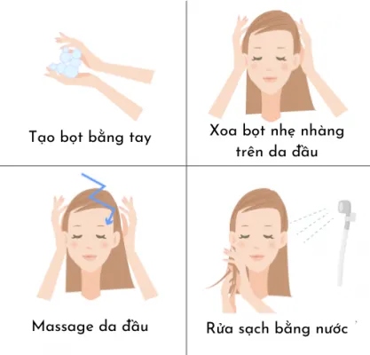 Cá bước gội đầu đúng cách, sạch gầu, giảm bết